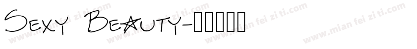 Sexy Beauty字体转换